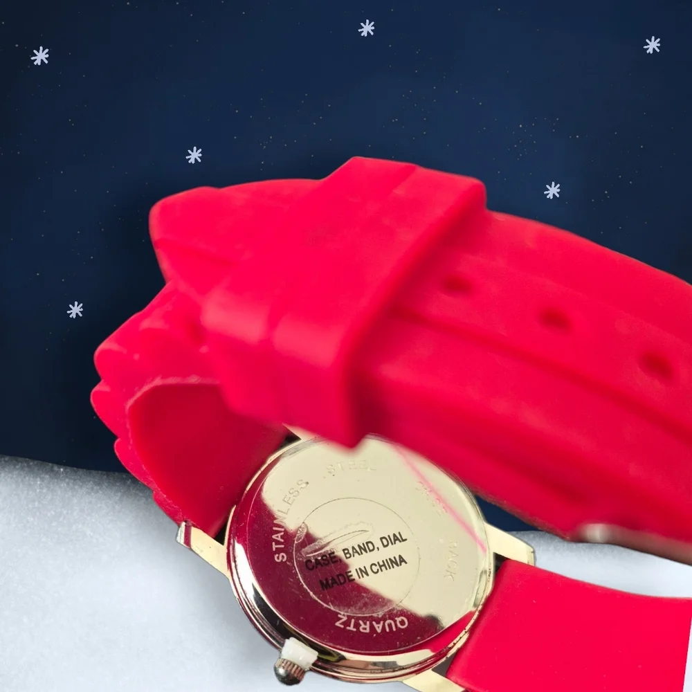 Snowman Wristwatch -Red